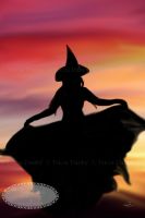 Witch at Sunset